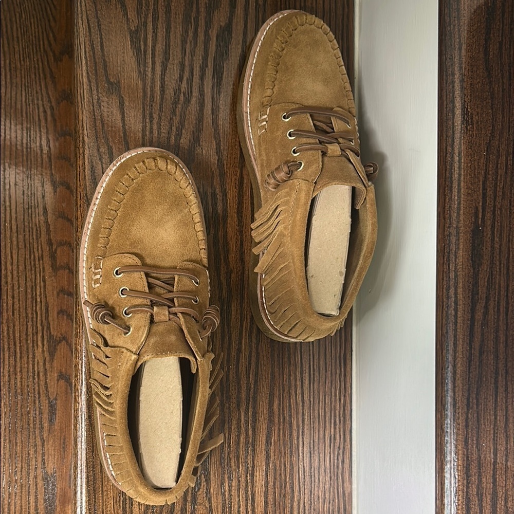 Rebecca Minkoff x Sperry Collab. Women’s Brown Fringe Chukka Suede Booties,9.5M - Picture 4 of 13